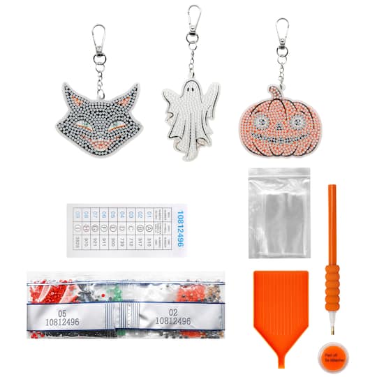 Halloween Icons Diamond Art Keychain Kit by Make Market®